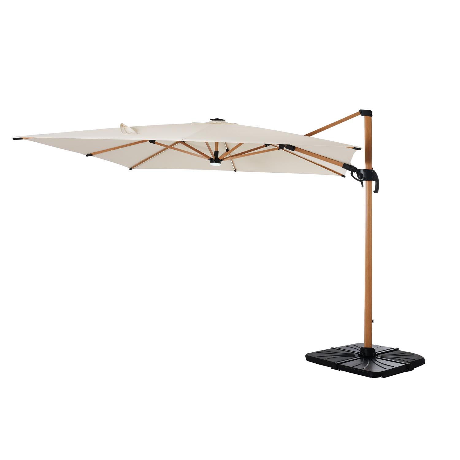 5056771098581 1 Premium 3m LED Light Up Cantilever Parasol.jpg
